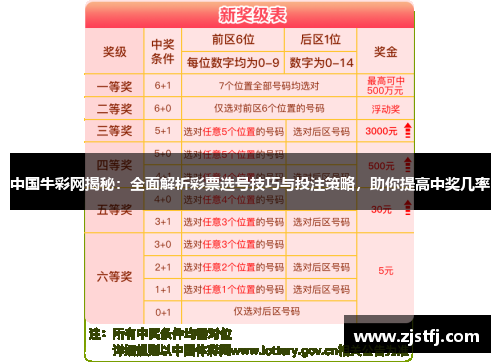 中国牛彩网揭秘：全面解析彩票选号技巧与投注策略，助你提高中奖几率